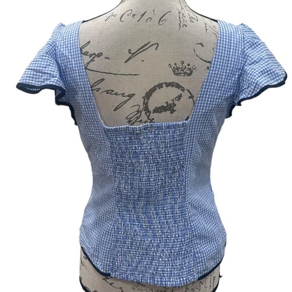 Sail to Sable Gingham Square Neck Top - Picture 2 of 5